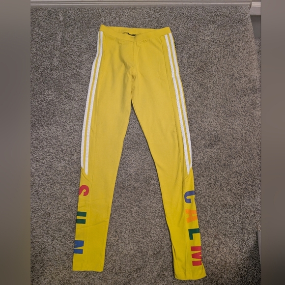 Adidas x Pharrell Williams Solar Hu “SUN CALM” Leggings – Yellow – XS - Picture 2 of 9